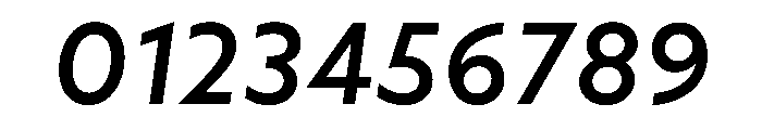 WTAptaHumanist MediumItalic Font OTHER CHARS