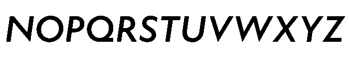 WTAptaHumanist MediumItalic Font UPPERCASE