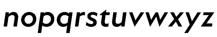WTAptaHumanist MediumItalic Font LOWERCASE