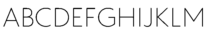 WTAptaHumanist Thin Font UPPERCASE