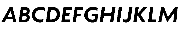 WTAptaMix BoldItalic Font UPPERCASE