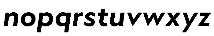 WTAptaMix BoldItalic Font LOWERCASE
