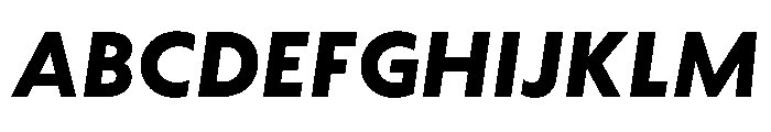 WTAptaMix ExtraBoldItalic Font UPPERCASE