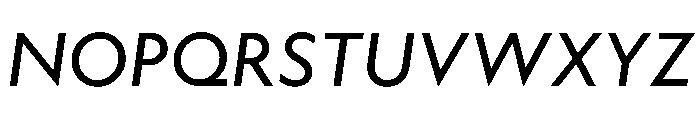 WTAptaMix Italic Font UPPERCASE