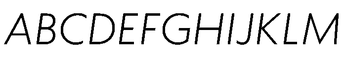 WTAptaMix LightItalic Font UPPERCASE