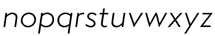 WTAptaMix LightItalic Font LOWERCASE