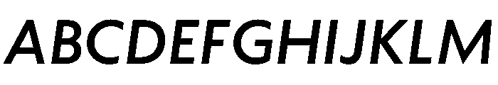 WTAptaMix MediumItalic Font UPPERCASE