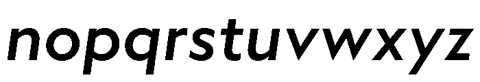 WTAptaMix MediumItalic Font LOWERCASE