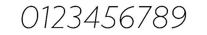 WTAptaMix ThinItalic Font OTHER CHARS
