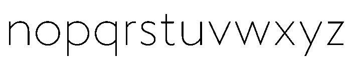 WTAptaMix Thin Font LOWERCASE