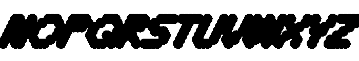 WTBleepAlpha BlackItalic Font UPPERCASE