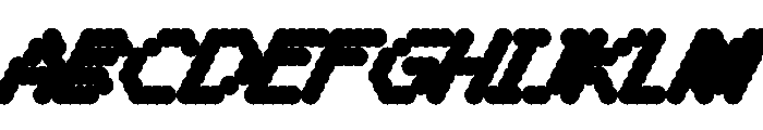 WTBleepAlpha BoldItalic Font UPPERCASE