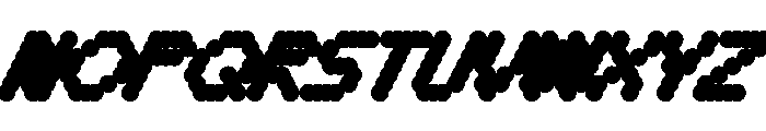 WTBleepAlpha BoldItalic Font UPPERCASE