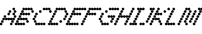 WTBleepAlpha Italic Font UPPERCASE