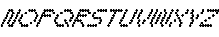 WTBleepAlpha Italic Font UPPERCASE