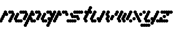 WTBleepAlpha MediumItalic Font LOWERCASE