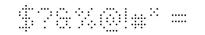 WTBleepAlpha Thin Font OTHER CHARS