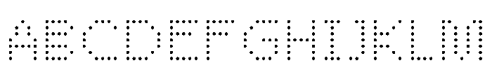 WTBleepAlpha Thin Font UPPERCASE