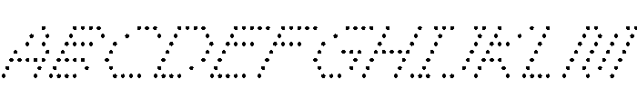 WTBleepAlpha ThinItalic Font UPPERCASE