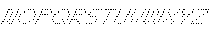 WTBleepAlpha ThinItalic Font UPPERCASE