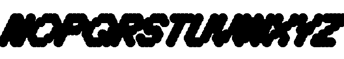 WTBleepBeta BlackItalic Font UPPERCASE