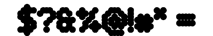 WTBleepBeta Bold Font OTHER CHARS