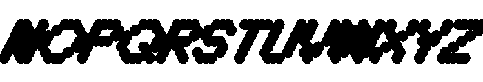 WTBleepBeta BoldItalic Font UPPERCASE