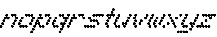 WTBleepBeta Italic Font LOWERCASE