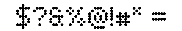 WTBleepBeta Regular Font OTHER CHARS