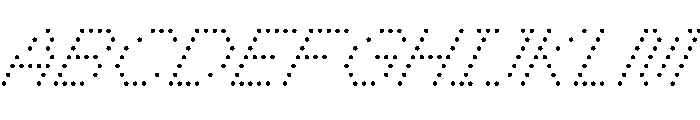 WTBleepBeta ThinItalic Font UPPERCASE