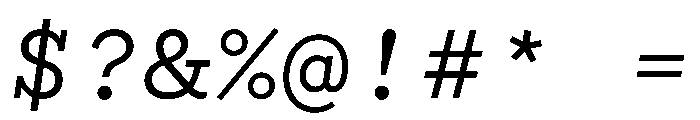 WTGartonOrnate Italic Font OTHER CHARS