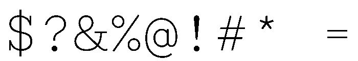 WTGartonOrnate Light Font OTHER CHARS