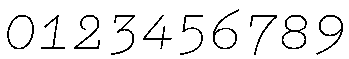 WTGartonOrnate LightItalic Font OTHER CHARS