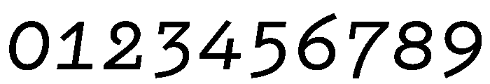 WTGartonOrnate MediumItalic Font OTHER CHARS