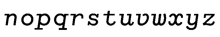 WTGartonOrnate MediumItalic Font LOWERCASE