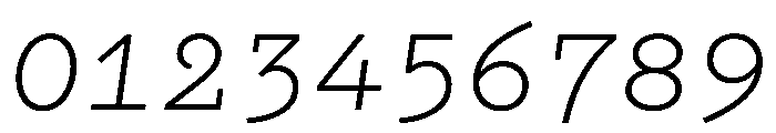 WTGartonOrnate SemiLightItalic Font OTHER CHARS