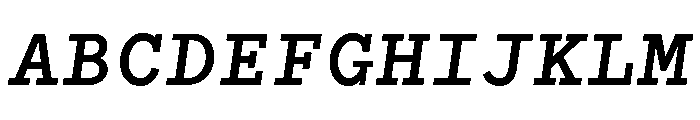 WTGartonPlain BoldItalic Font UPPERCASE
