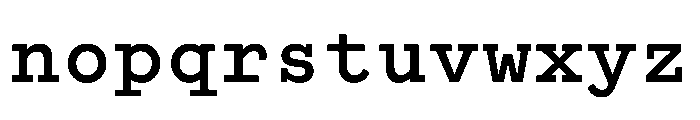 WTGartonPlain Bold Font LOWERCASE