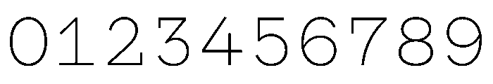 WTGartonPlain Light Font OTHER CHARS