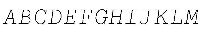 WTGartonPlain LightItalic Font UPPERCASE