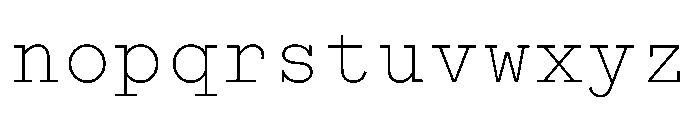 WTGartonPlain Light Font LOWERCASE