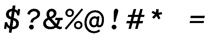 WTGartonPlain MediumItalic Font OTHER CHARS