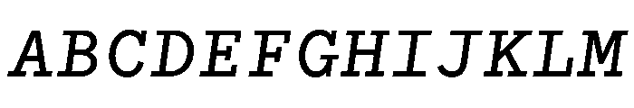 WTGartonPlain MediumItalic Font UPPERCASE