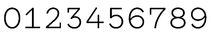 WTGartonPlain SemiLight Font OTHER CHARS