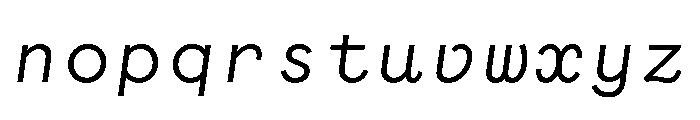 WTGartonSansOrnate Italic Font LOWERCASE