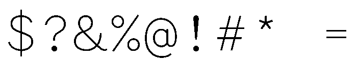 WTGartonSansOrnate Light Font OTHER CHARS