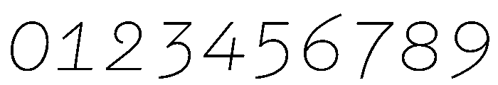 WTGartonSansOrnate LightItalic Font OTHER CHARS