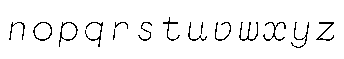 WTGartonSansOrnate LightItalic Font LOWERCASE