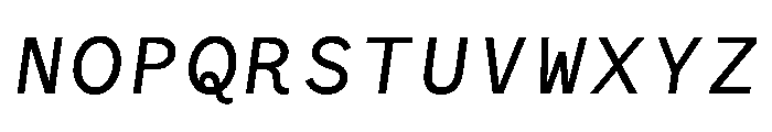 WTGartonSansOrnate MediumItalic Font UPPERCASE