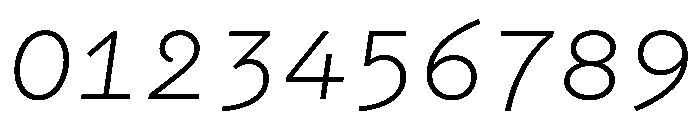 WTGartonSansOrnate SemiLightItalic Font OTHER CHARS